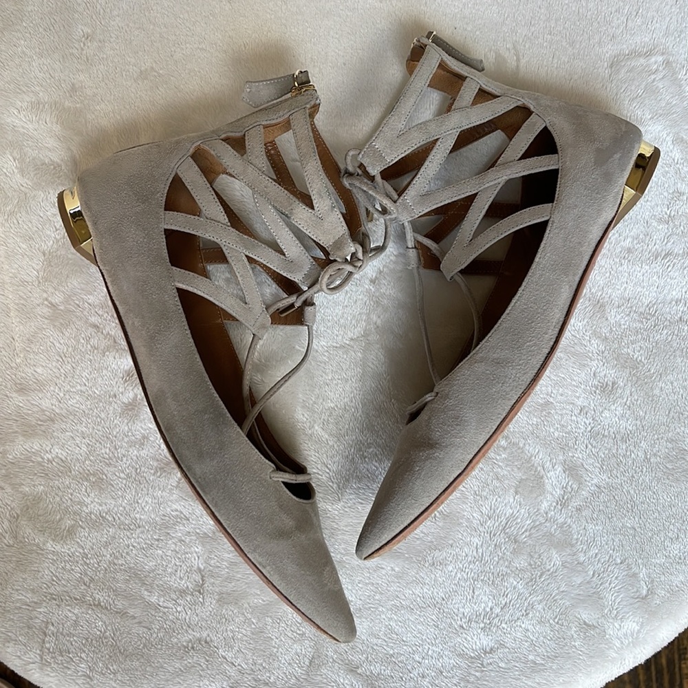 Aquazzura Suede Belgravia Flats View 6